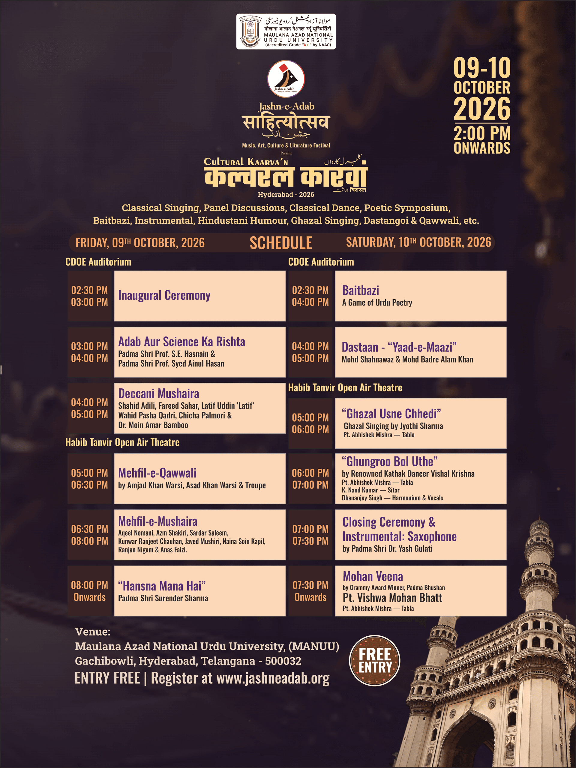 Cultural Kaarva'n Virasat Hyderabad